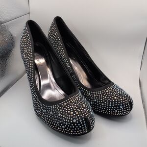 NWOT Flourish Cinderella AB Crystal Gems Rhinestone Heels Party Wedding US 10